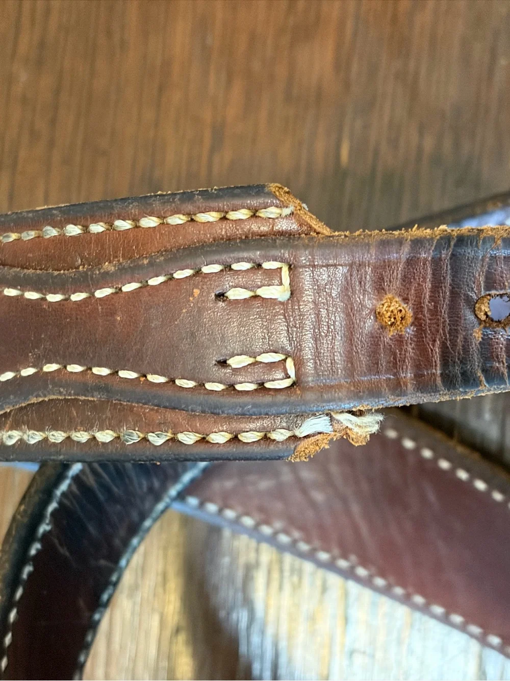 Made in USA El Paso Saddlery River Belt Sz 36 russet.